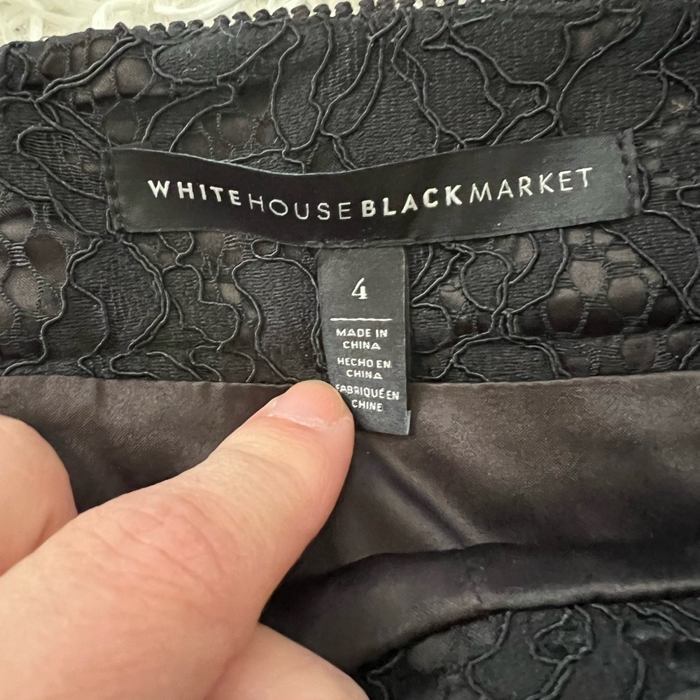 White House Black Market Lace Skirt - size 4 - Picture 6 of 9